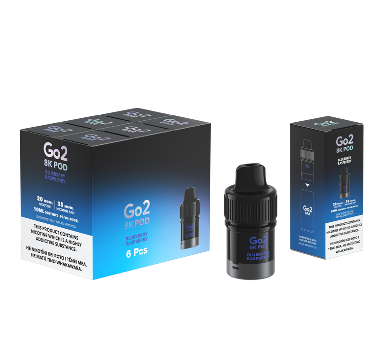 Go2 8K Pods - Blueberry Raspberry