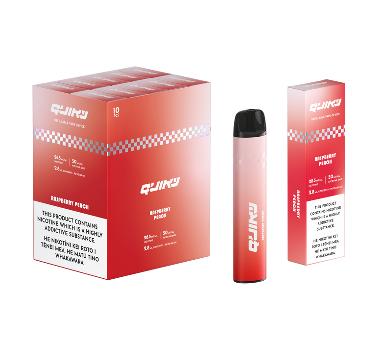 QUIKY Refillable - Raspberry Peach 50mg/mL