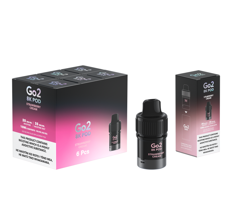 Go2 8K Pods - Strawberry Cream