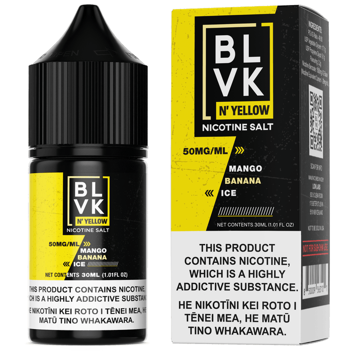 BLVK N' YELLOW - Mango Banana Ice - Lion Labs Wholesale