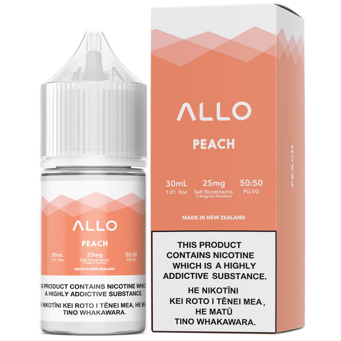 Allo E-Liquid - Peach (PKA  Peach Ice)