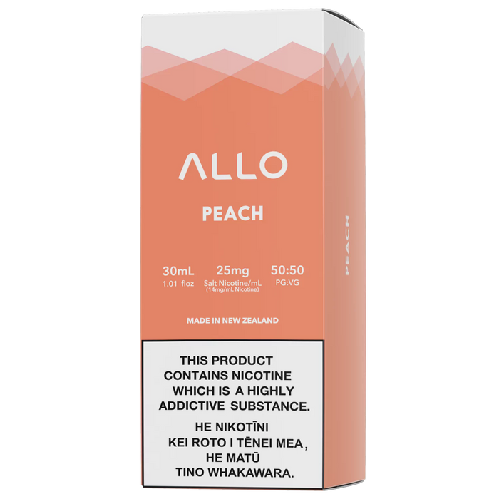 Allo E-Liquid - Peach (PKA  Peach Ice)