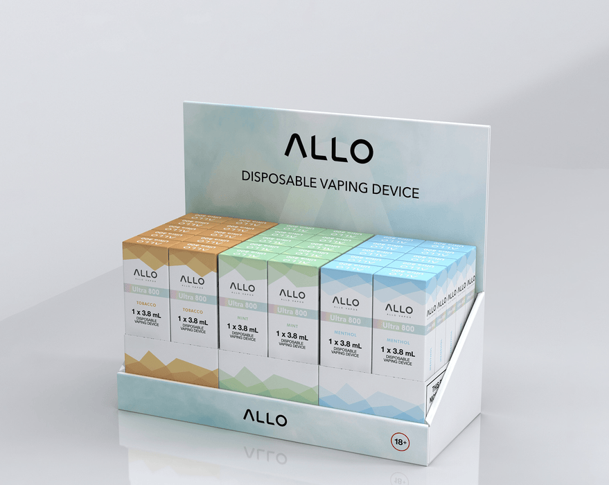 Allo Cardboard Display Unit (GR) - Lion Labs Wholesale