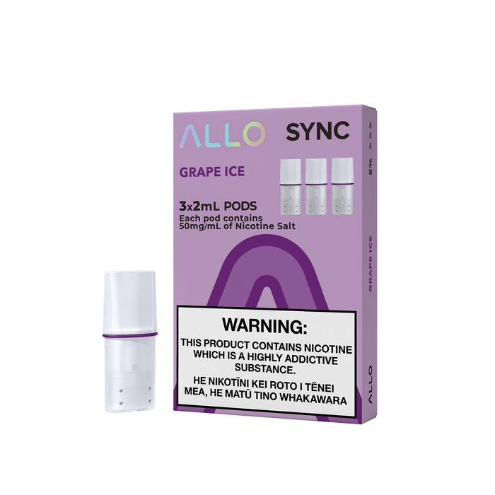 ALLO Sync Pre-filled Pods - Grape Ice (3pcs/pk) - Lion Labs Wholesale