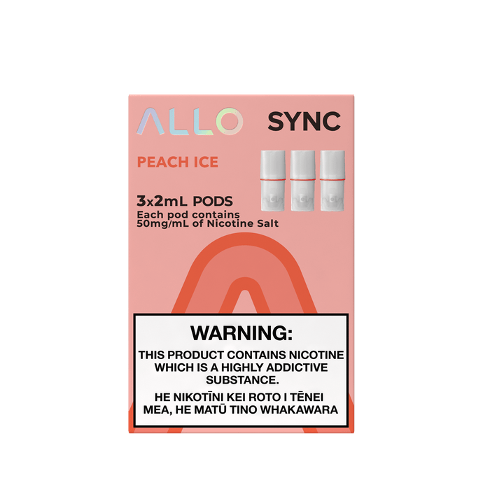 ALLO Sync Pre-filled Pods - Peach Ice (3pcs/pk) - Lion Labs Wholesale