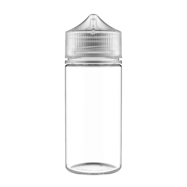 Genuine Chubby Gorilla bottles 100mL V3 Clear w Natural cap CGUB1-100MLV3-NATL - Lion Labs Wholesale