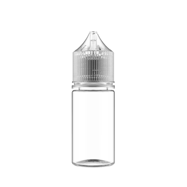 Genuine Chubby Gorilla bottles 30mL V3 Clear w Natural cap CGUB1-30MLSC-NATL - Lion Labs Wholesale